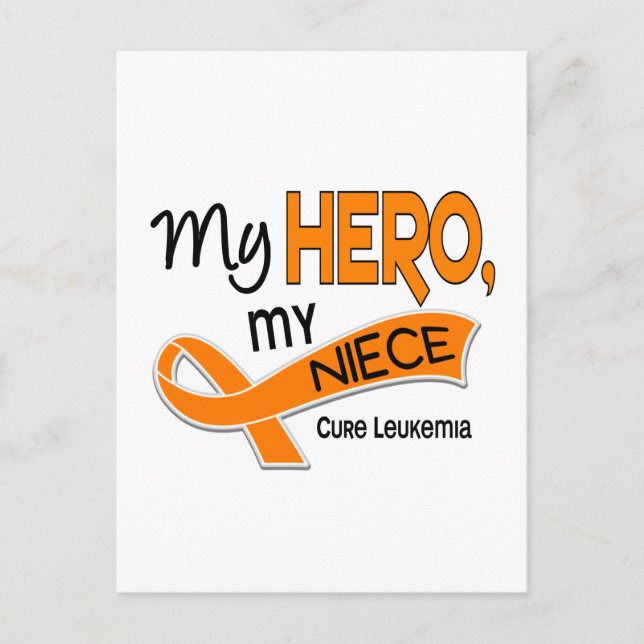 Leukemia MY HERO MY NIECE 42 Postcard (Front)