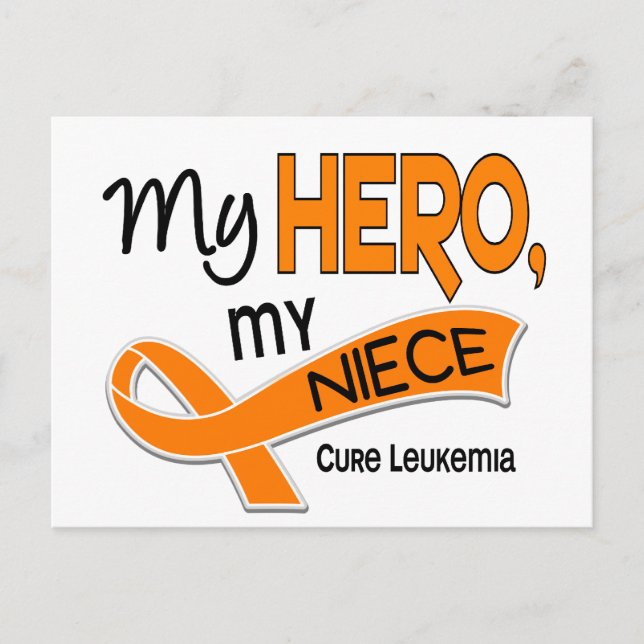 Leukemia MY HERO MY NIECE 42 Postcard (Front)