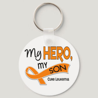 Leukemia MY HERO MY SON 42 Keychain