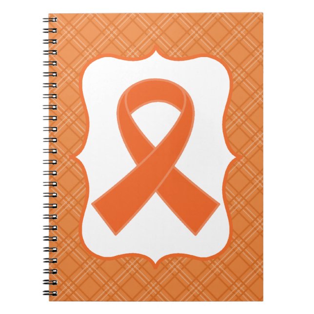 Leukemia or Multiple Sclerosis Orange Ribbon Notebook (Front)