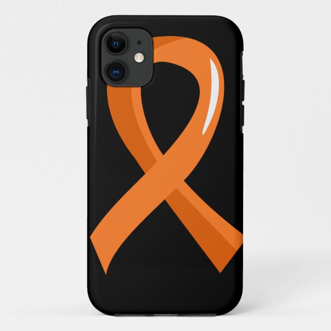 Leukemia Orange Ribbon 3 Case-Mate iPhone Case (Back)
