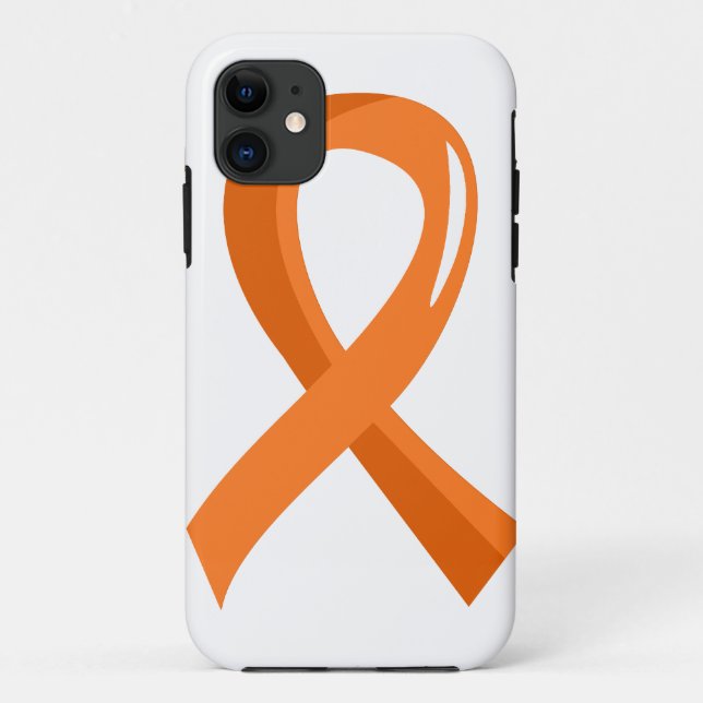 Leukemia Orange Ribbon 3 Case-Mate iPhone Case (Back)