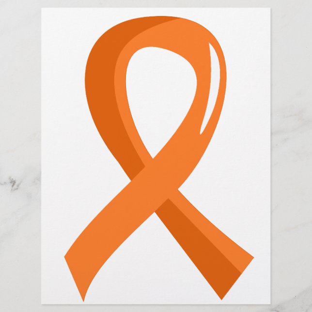Leukemia Orange Ribbon 3 Flyer (Front)