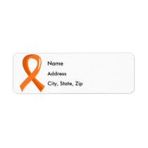 Leukemia Orange Ribbon 3 Label