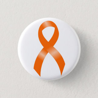 Leukemia Orange Ribbon Button