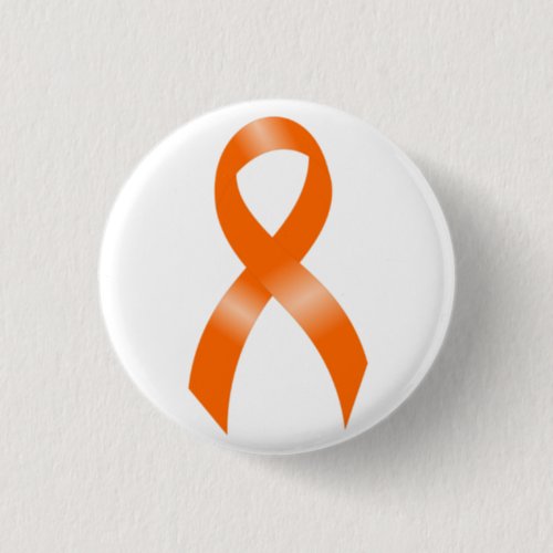 Leukemia Orange Ribbon Button