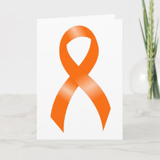 Leukemia Orange Ribbon Card