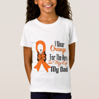 Leukemia Orange Ribbon Hero My Dad T-Shirt