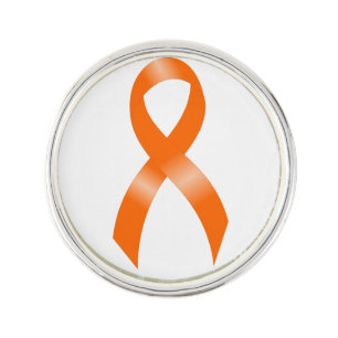 Leukemia Orange Ribbon Lapel Pin