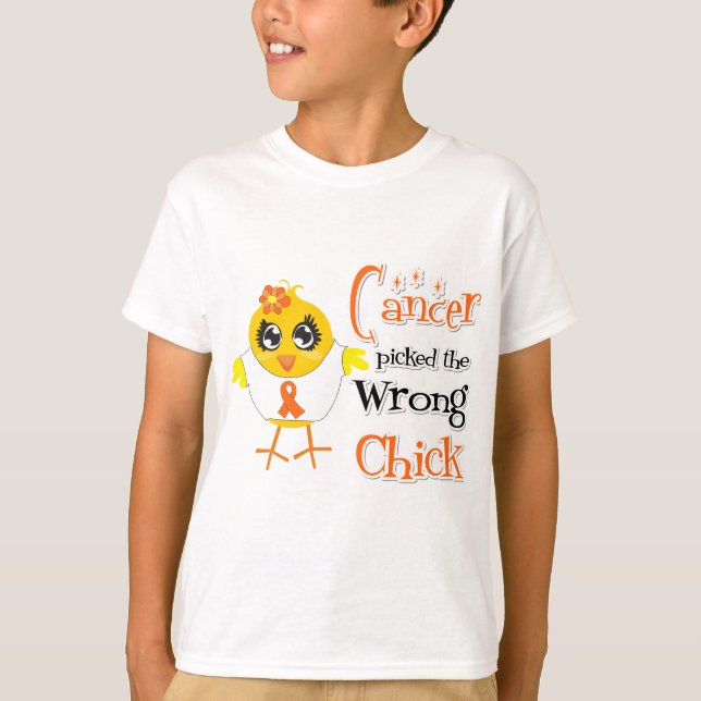 Leukemia Picked The Wrong Chick T-Shirt (Front)