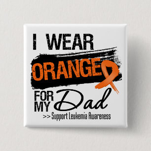 Leukemia Ribbon For My Dad Button