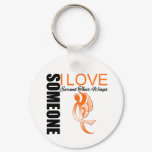 Leukemia Someone I Love Earned Their Wings Keychain