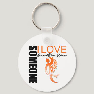 Leukemia Someone I Love Earned Their Wings Keychain