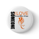 Leukemia Someone I Love Earned Their Wings Pinback Button