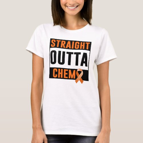leukemia straight outta chemo T_Shirt