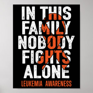 Leukemia Support Squad Fighter Warrior Leukemia Aw Poster