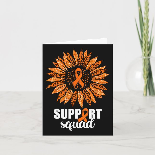 Leukemia Support Squad Shirt  Card (Front)