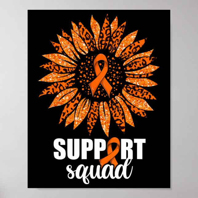 Leukemia Support Squad Shirt Poster (Front)