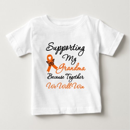 Leukemia Supporting My Grandma Baby T_Shirt
