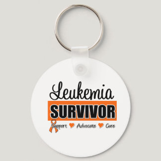 Leukemia Survivor Badge Keychain