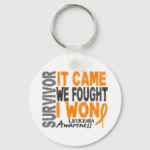 Leukemia Survivor It Came We Fought I Won Keychain