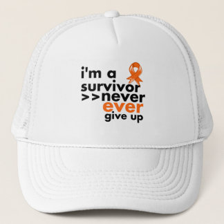 Leukemia Survivor Never Give Up Trucker Hat
