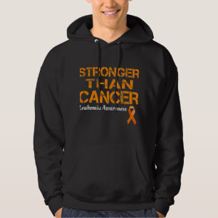 Leukemia Survivor Stronger Than Cancer Leukemia Ca Hoodie