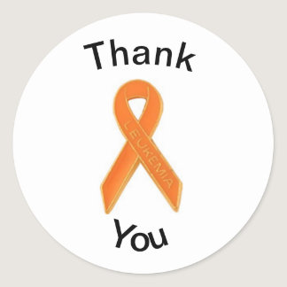 Leukemia Thank you Sticker