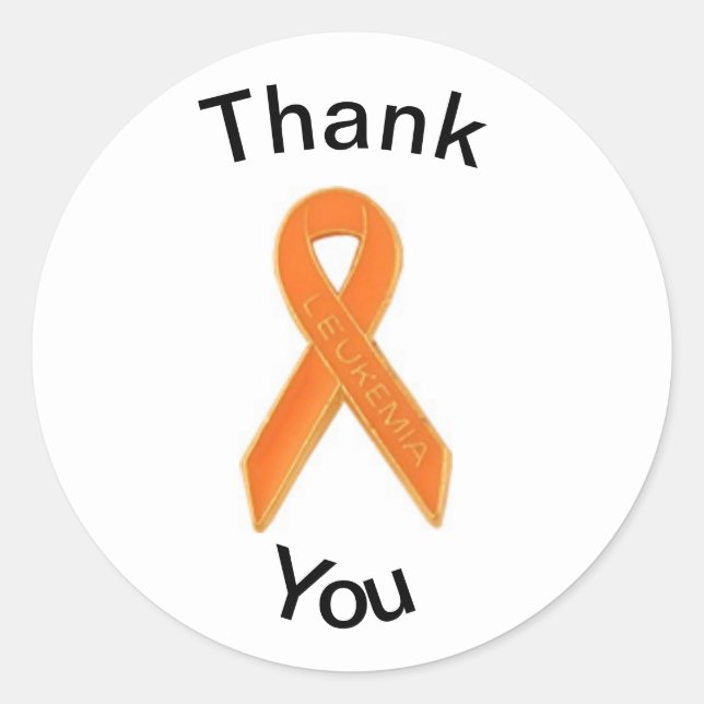 Leukemia Thank you Sticker (Front)