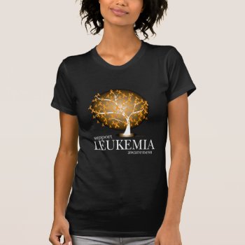 Leukemia Tree T-shirt by fightcancertees at Zazzle