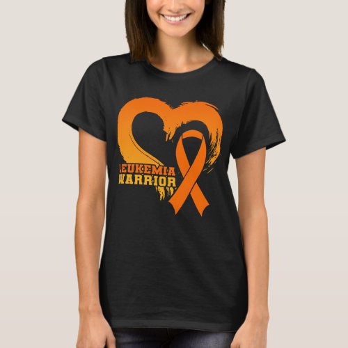 Leukemia Warrior Awareness Heart T_Shirt