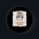 Leukemia Warrior Awareness Support Messy Bun For W Button<br><div class="desc">Leukemia Warrior Awareness Support Messy Bun For Women Cute 3</div>