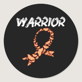 Leukemia Warrior Classic Round Sticker