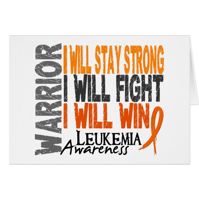 Leukemia Warrior Greeting Card