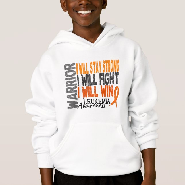 Leukemia Warrior Hoodie (Front)