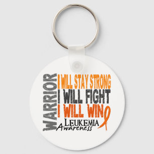 Leukemia Warrior Keychain