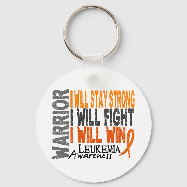 Leukemia Warrior Keychain (Front)
