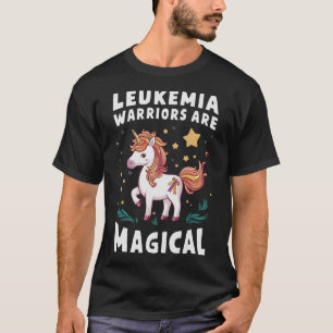 Leukemia Warrior Magical Unicorn Orange Ribbon Gif T-Shirt