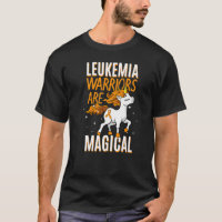 Leukemia Warrior Magical Unicorn Orange Ribbon Hem
