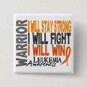 Leukemia Warrior Pinback Button