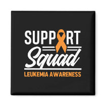 Leukemia Warrior Support Squad Leukemia Cancer Awa Magnet
