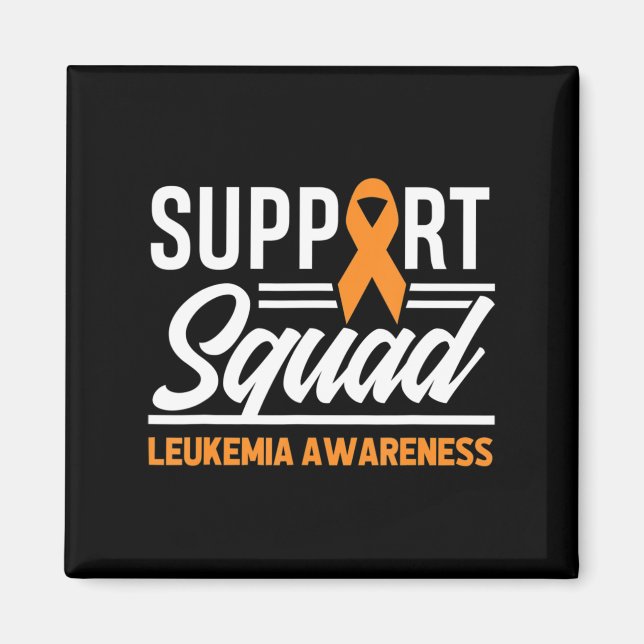 Leukemia Warrior Support Squad Leukemia Cancer Awa Magnet (Front)