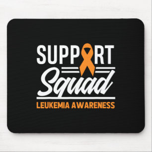 Leukemia Warrior Support Squad Leukemia Cancer Awa Mouse Pad