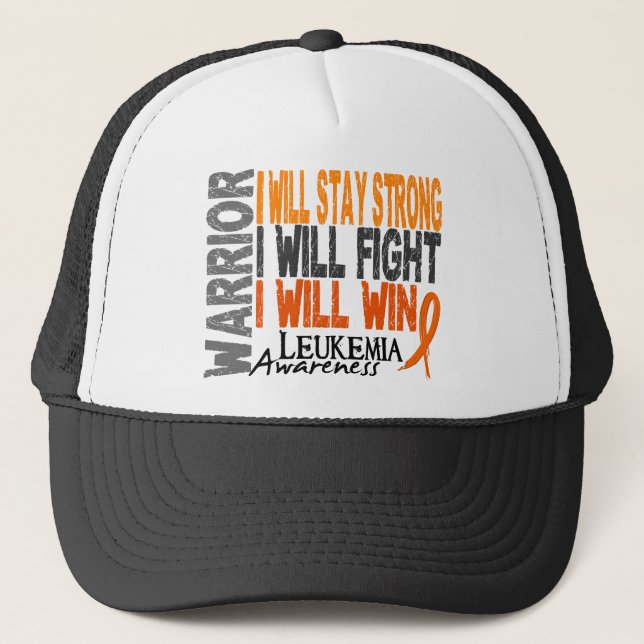 Leukemia Warrior Trucker Hat (Front)