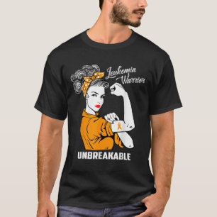 Leukemia Warrior Unbreakable Awareness Gift T-Shirt
