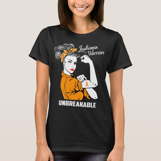 Leukemia Warrior Unbreakable T-Shirt (Front)