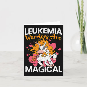 Leukemia Warriors Are Magical Unicorn Leukemia Awa Card