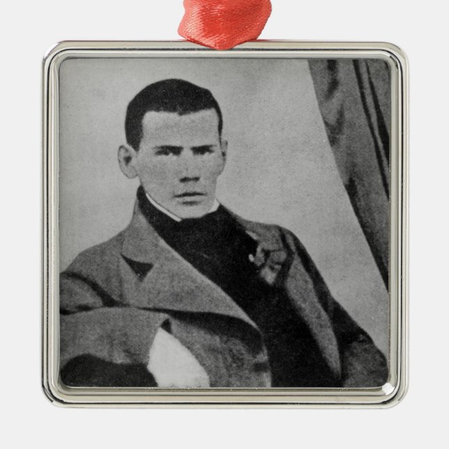 Lev Nikolaevich Tolstoy  as a student Metal Ornament (Front)