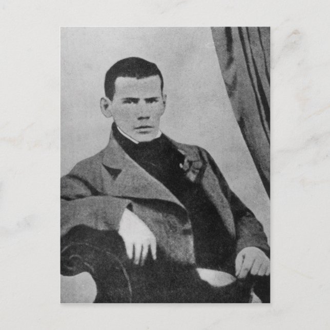Lev Nikolaevich Tolstoy  as a student Postcard (Front)