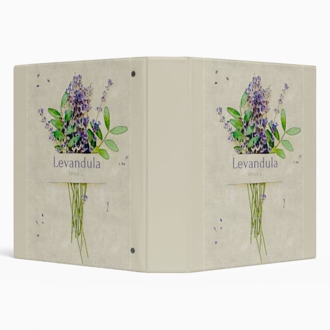 Levandula spica l. notepad 3 ring binder (Background)